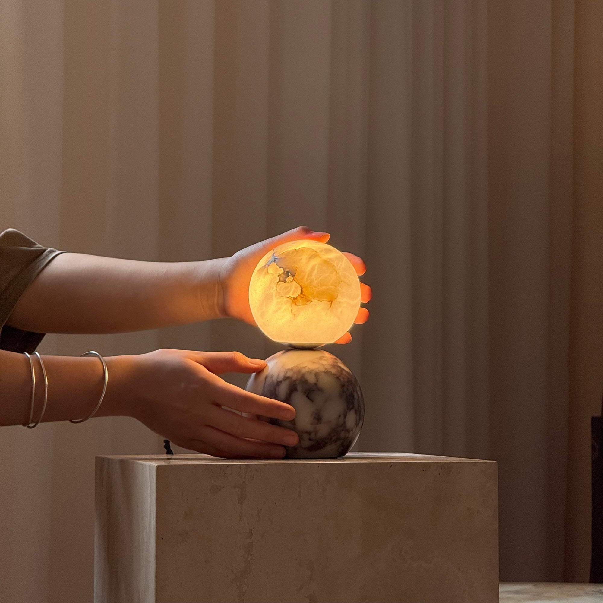 Lucide Marbol Table Lamp - Lamp Copper