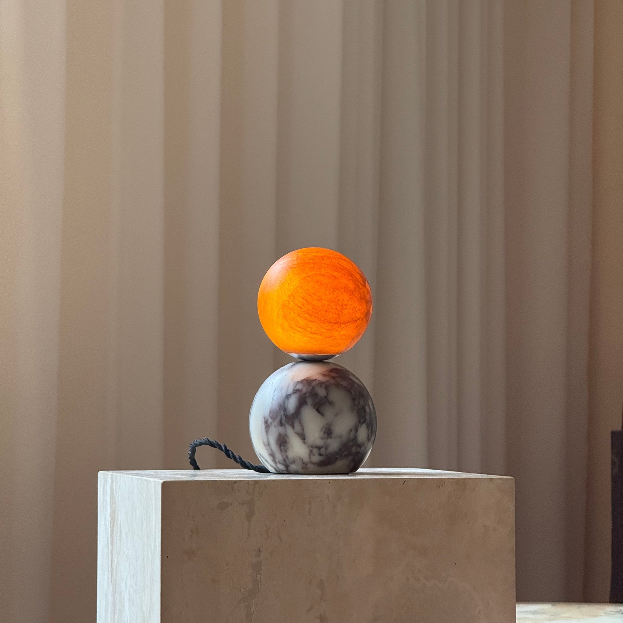 Lucide Marbol Table Lamp - Lamp Copper