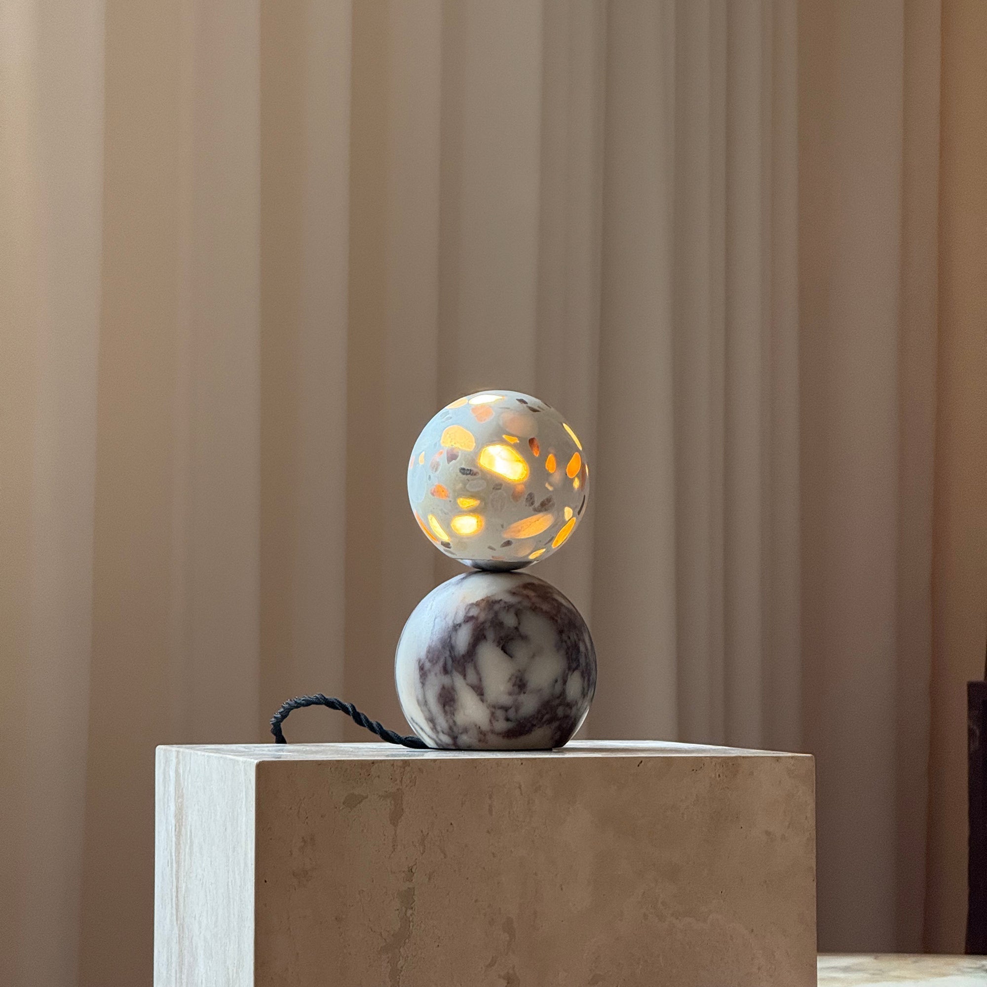 Lucide Marbol Table Lamp - Lamp Copper