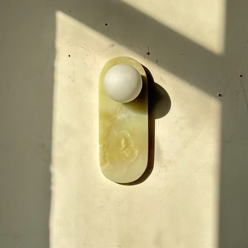 Syraeia Modern Minimalist Marble Jade Wall Lamp - Lamp Copper
