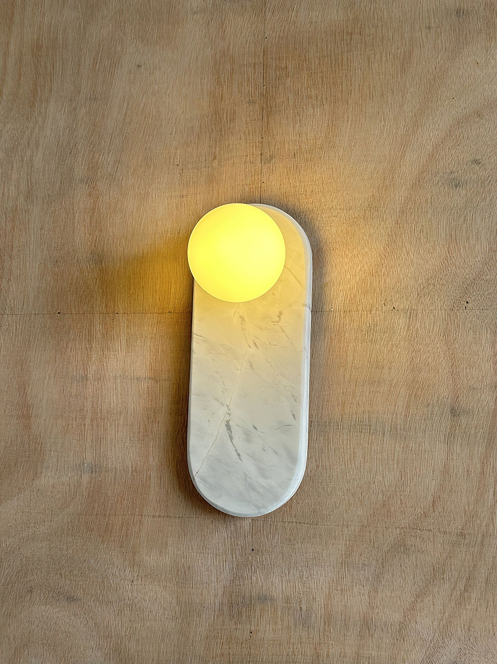 Comarion Premium Nordic Art White Marble Jade Sconce Wall Lamp - Lamp Copper