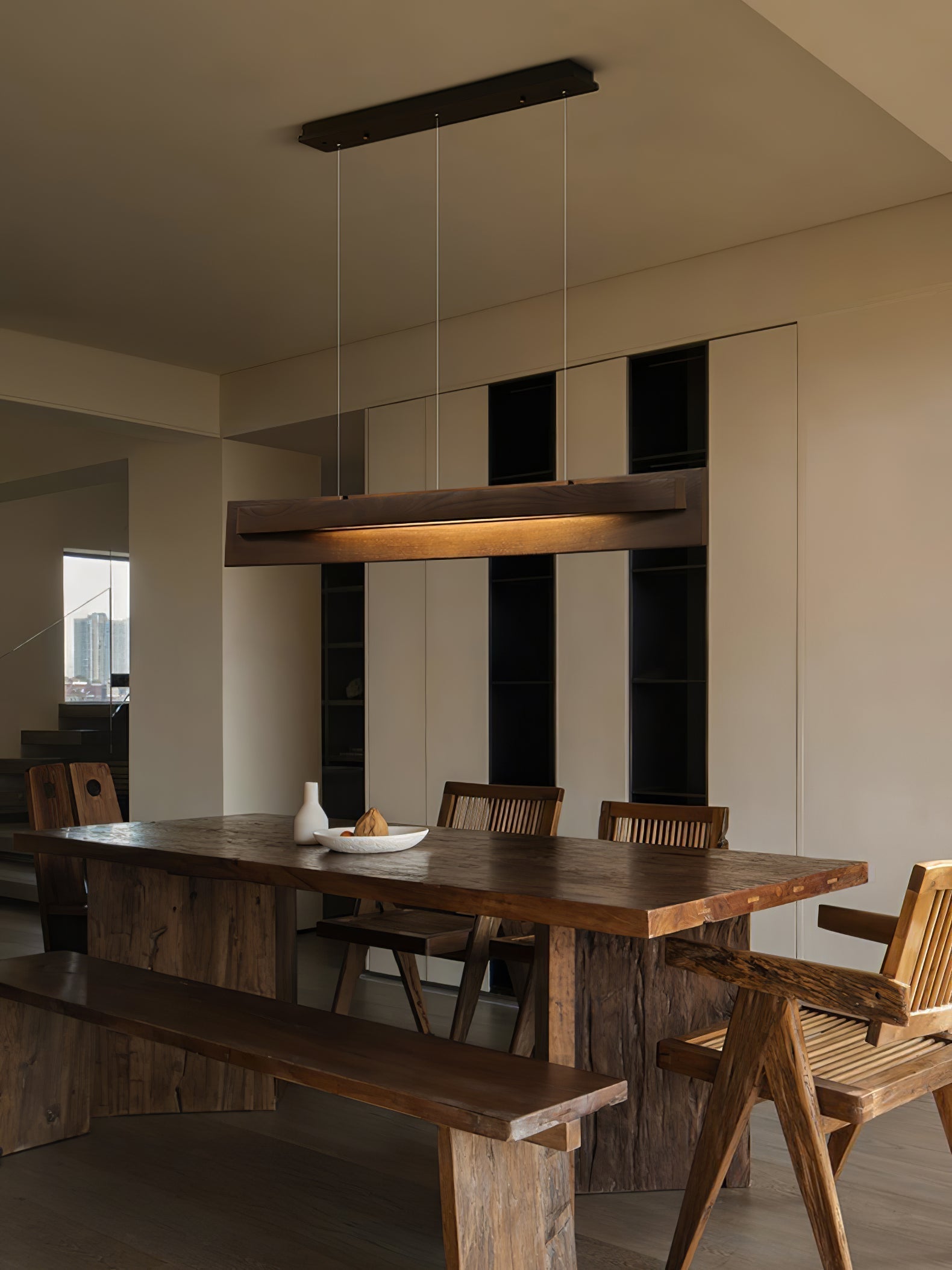 Zaraeyra Minimalist Wood Pendant Light - Blowlighting