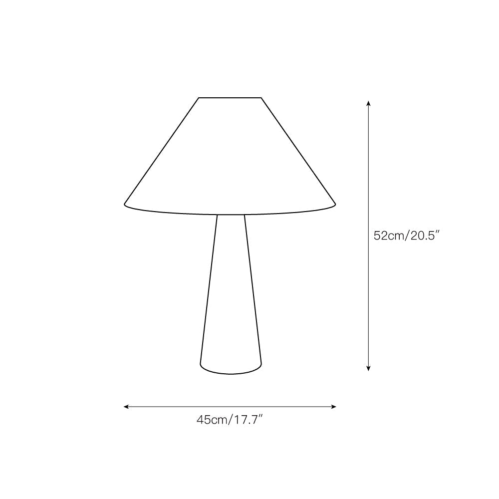 Lulu Travertine Table Lamp - Lamp Copper