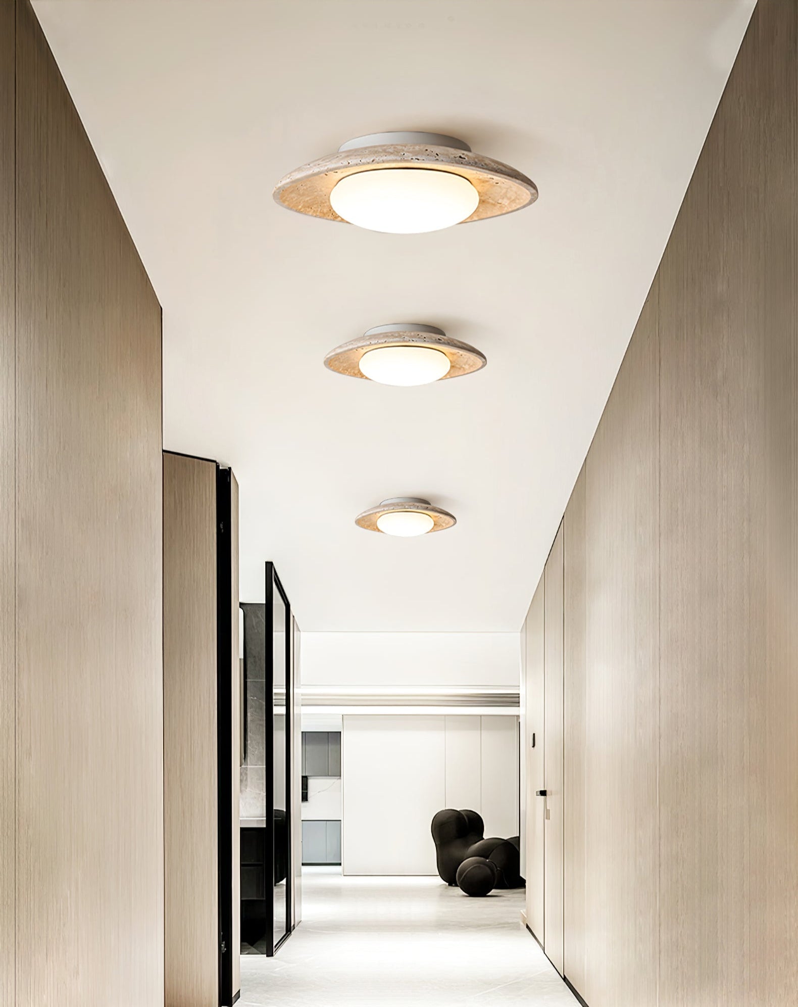 Lena Travertine Ceiling Light - Neutralighting