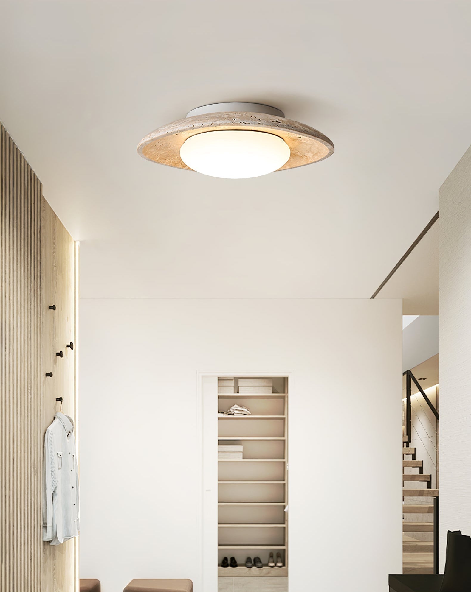 Lena Travertine Ceiling Light - Neutralighting