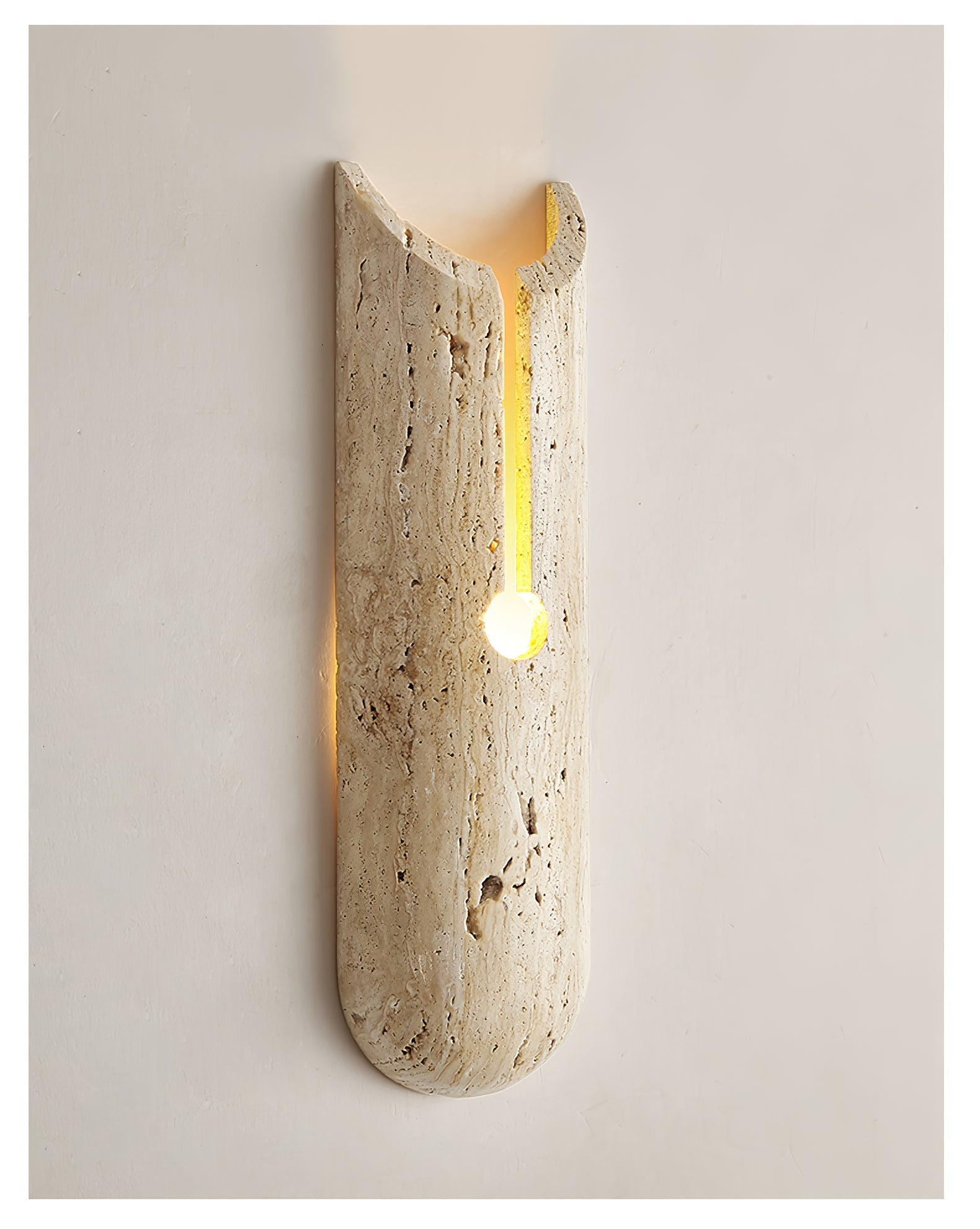 Elraeila Rustic Travertine Wall Light - Neutralighting