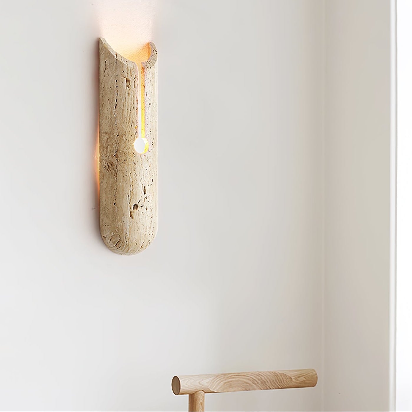 Elraeila Rustic Travertine Wall Light - Neutralighting