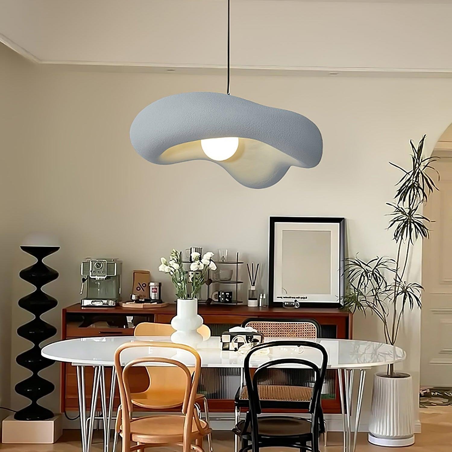 Avi Lampada a Sospensione Stile Wabi Sabi per Soggiorno Naturale