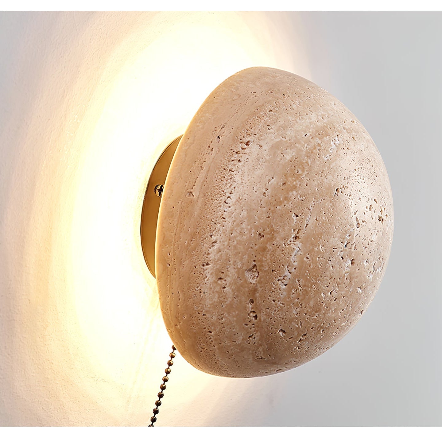 Nyvarion Minimalist Travertine Wall Light - Neutralighting