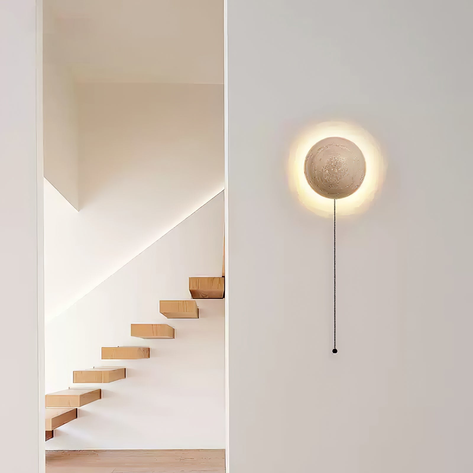 Nyvarion Minimalist Travertine Wall Light - Neutralighting