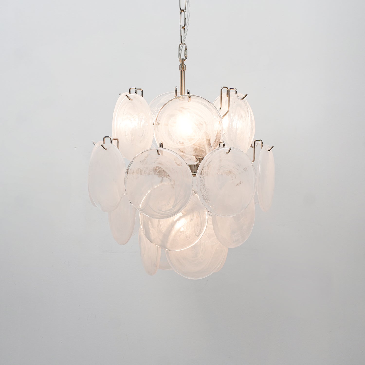 Aurora Chandelier Multicolor Murano Disc Layered Artistic - Neutralighting