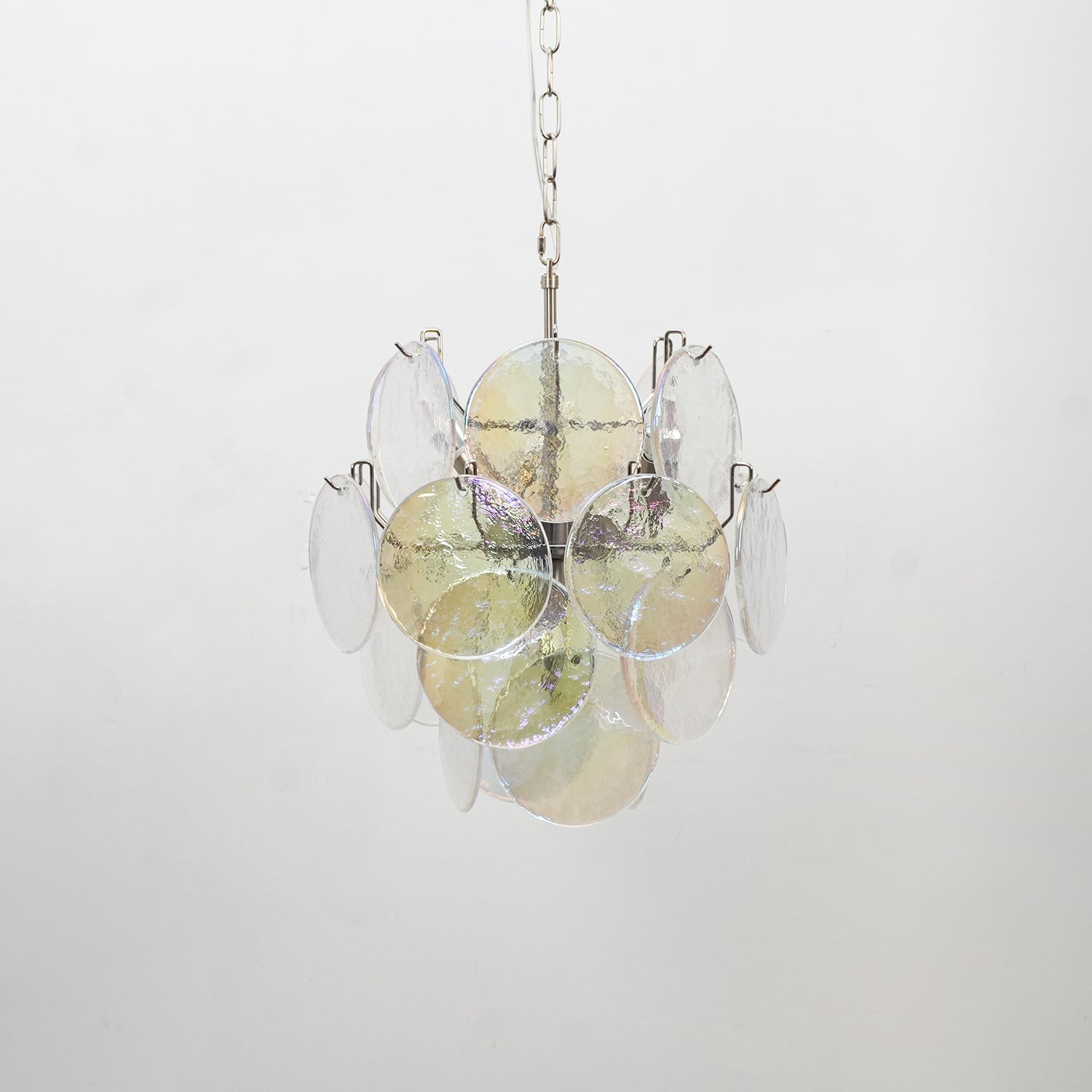 Aurora Chandelier Multicolor Murano Disc Layered Artistic - Neutralighting