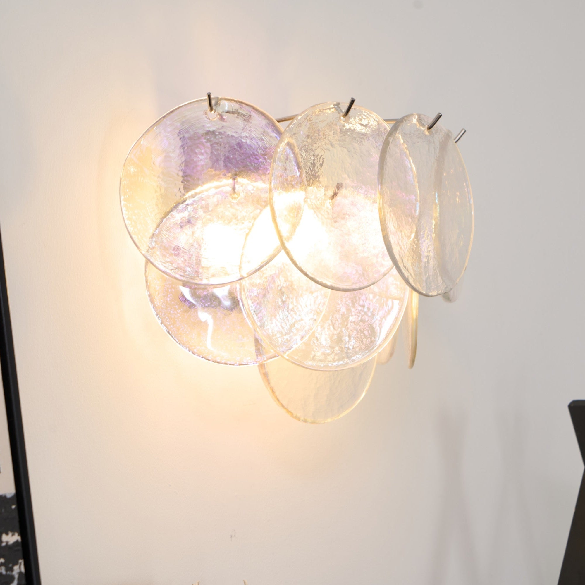 Aurora Wall Lamp Murano Glass Disc Artistic - Blowlighting
