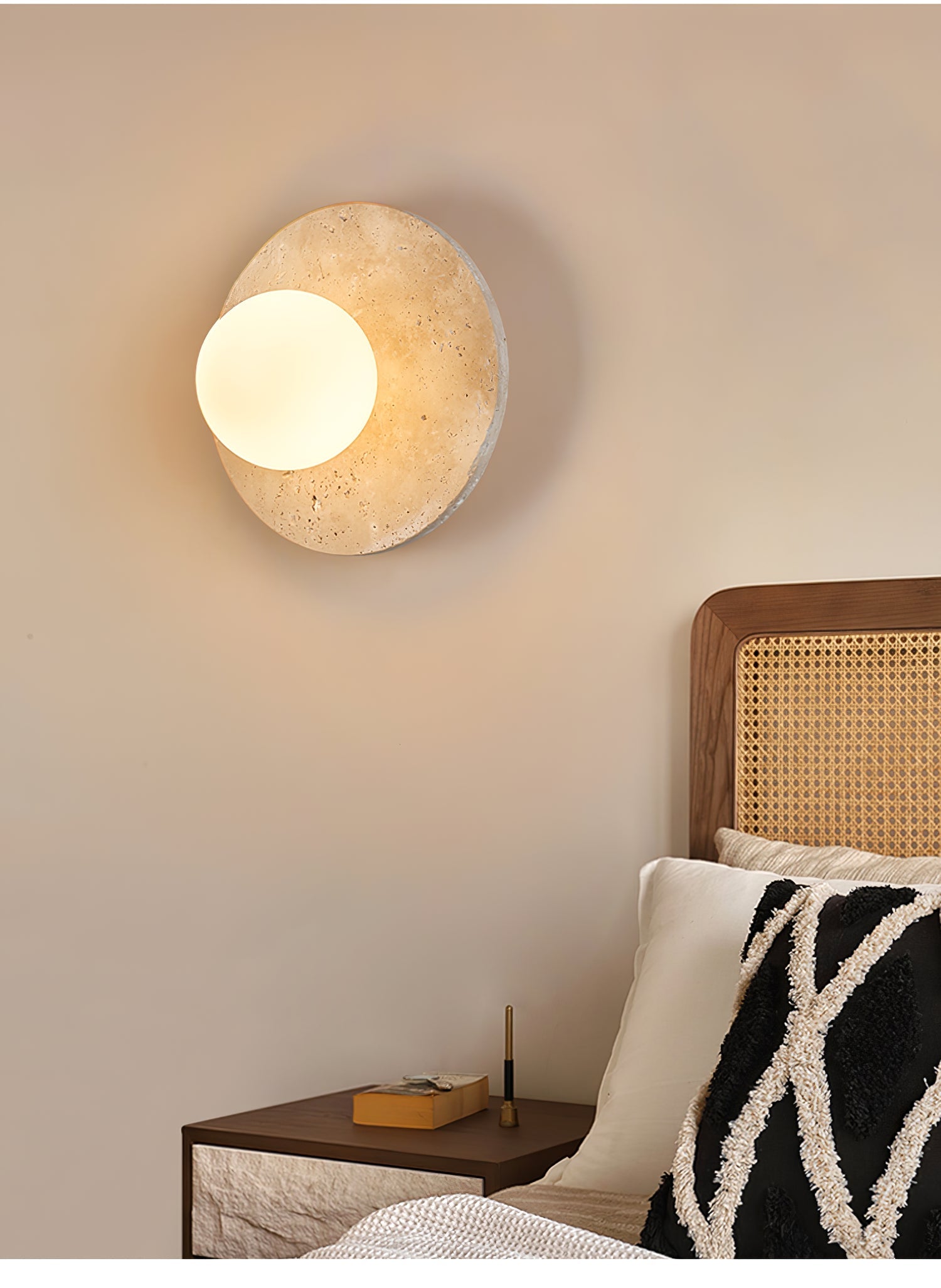 Vesolyra Travertine Ceiling Light - Neutralighting