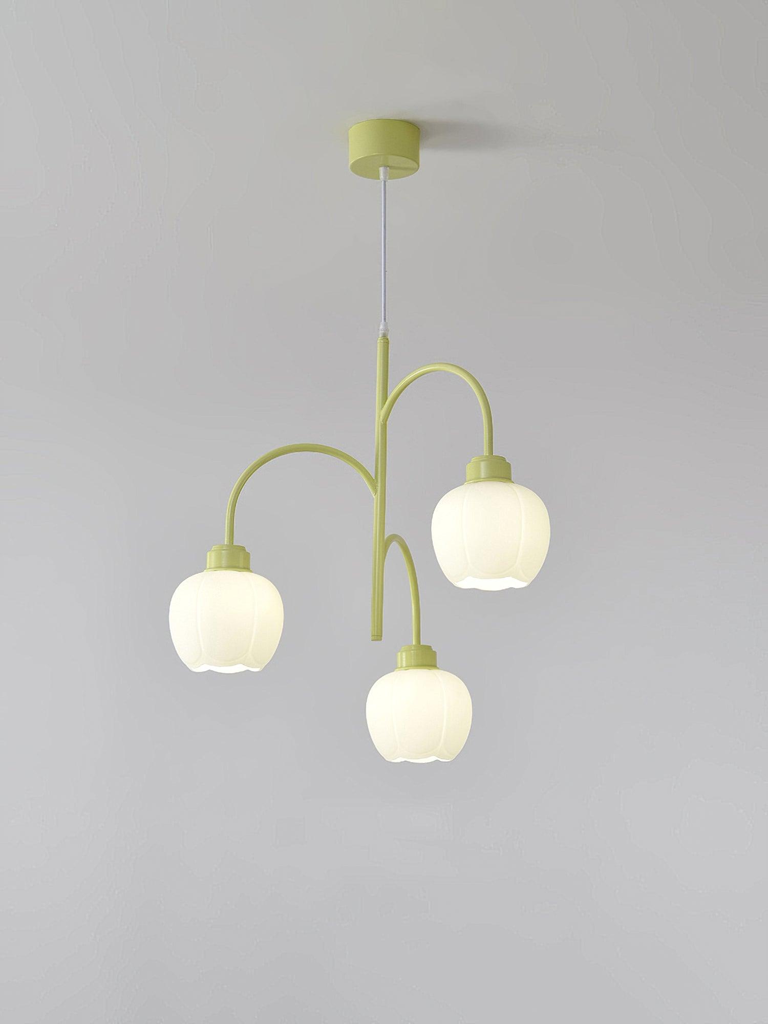 Aurora Chandelier Flower Petal Modern - Blowlighting