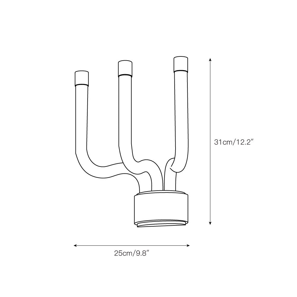 Ivcarila Premium Nordic Brass Metal Wall Lamp - Lamp Copper