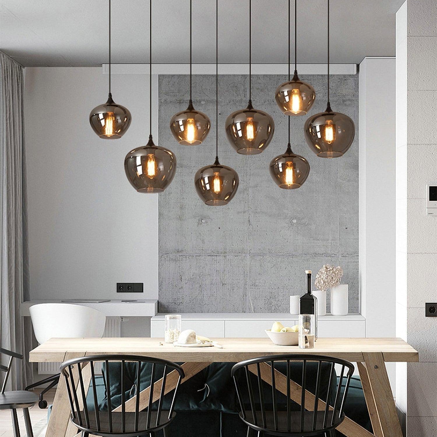 Bottle Glass Pendant Light - Blowlighting