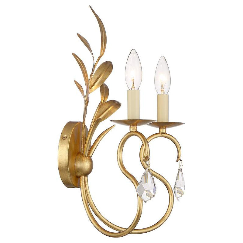 Zerinos Individual Creativity Brass Crystal Sconces Wall Lamp - Lamp Copper