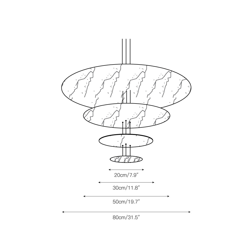 Erliris Postmodern Luxury Metal Chandelier - Lamp Copper