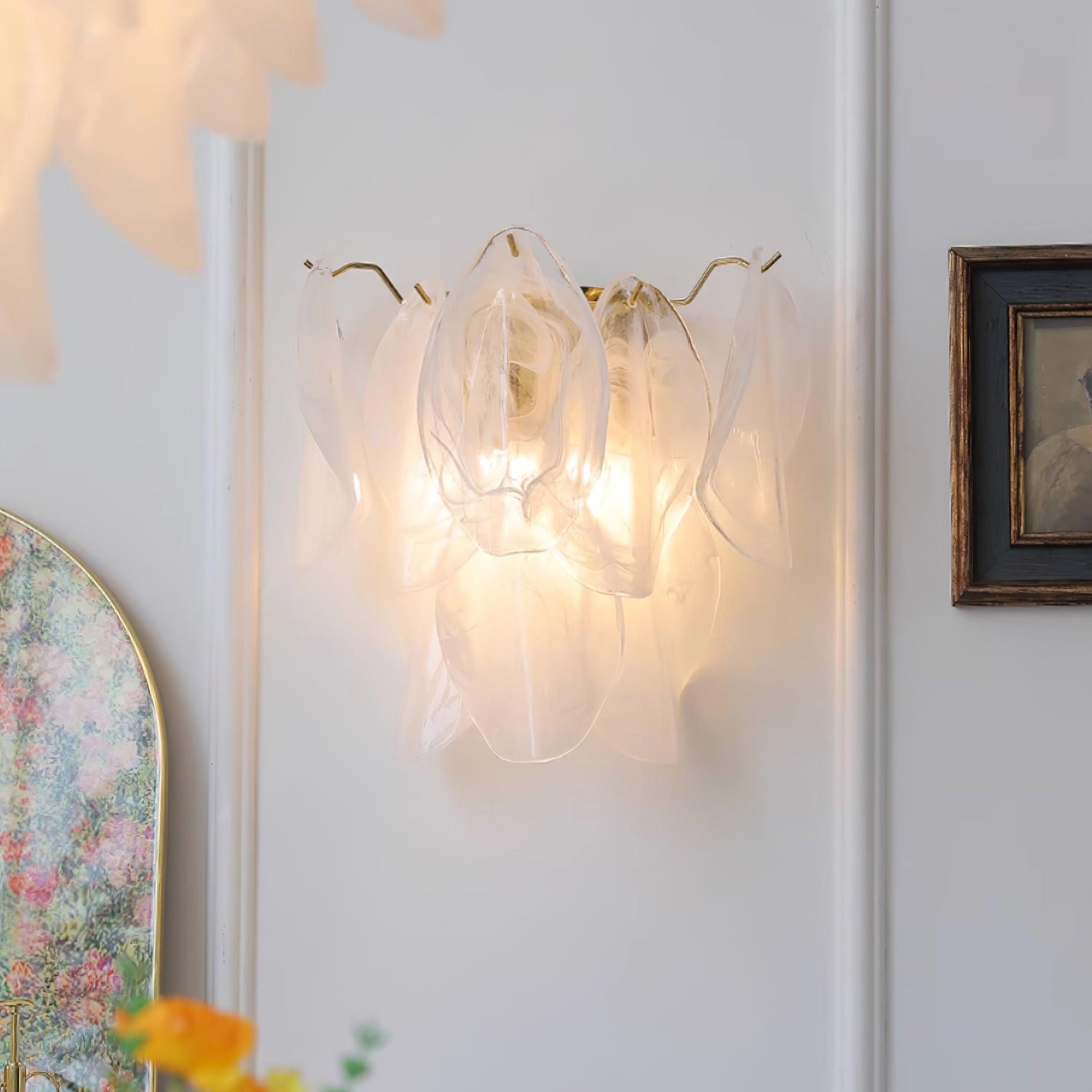 Evelo Petal Glass Wall Lamp - Letslighting