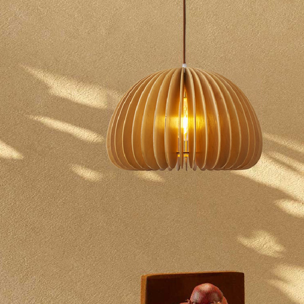 Muto Artificiale Metallo Legno Lampade a Sospensione Camera da Letto