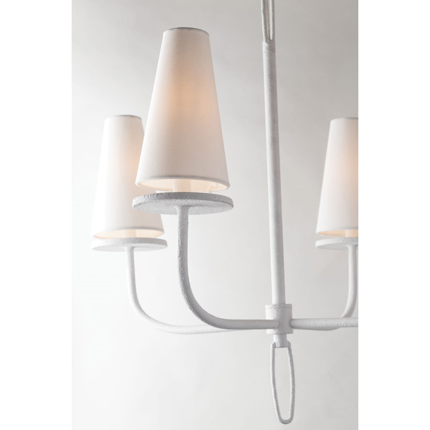 Curaeara Vintage Industrial Brass Fabric Chandelier - Lamp Copper