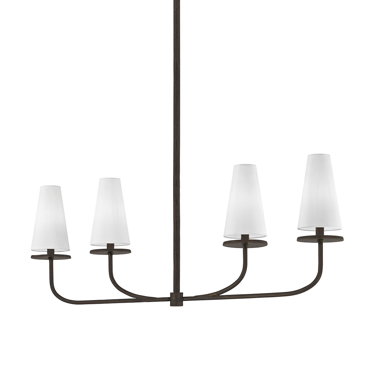 Curaeara Vintage Industrial Brass Fabric Chandelier - Lamp Copper