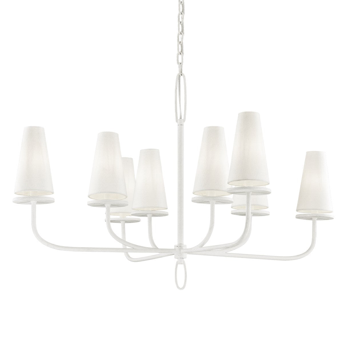 Curaeara Vintage Industrial Brass Fabric Chandelier - Lamp Copper