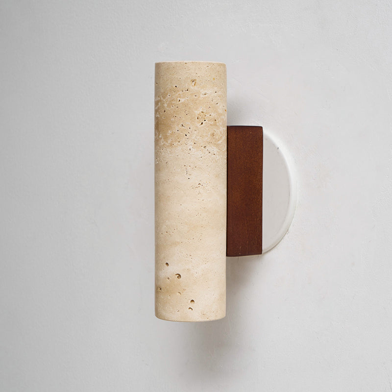 Uvineth Modern Minimalist Travertine Wall Lamp - Lamp Copper