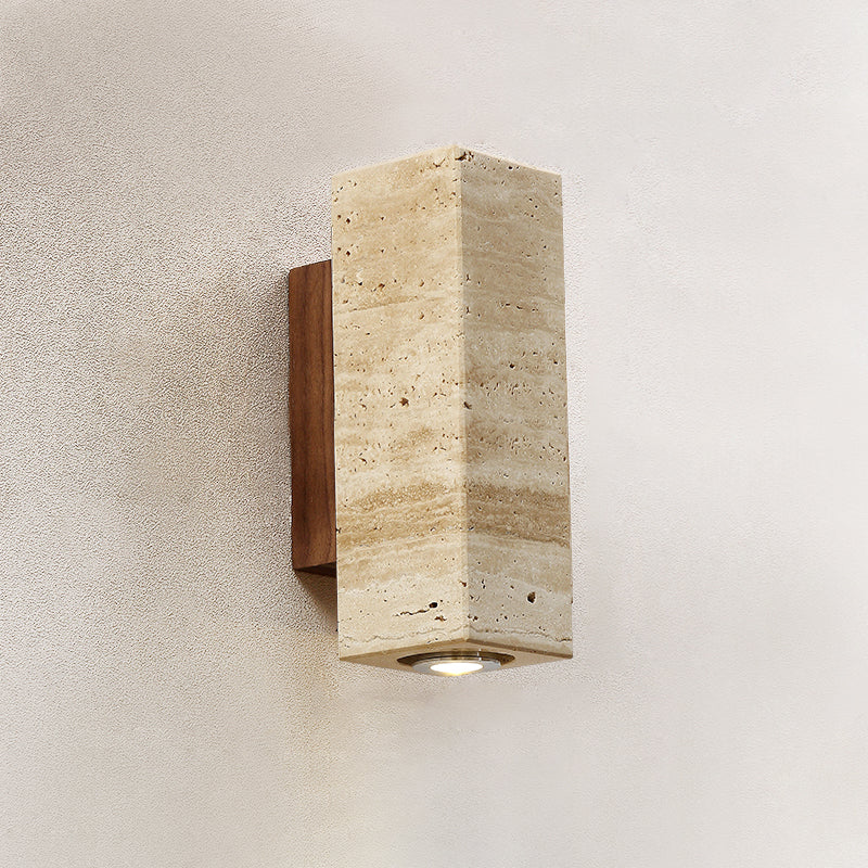 Uvineth Modern Minimalist Travertine Wall Lamp - Lamp Copper