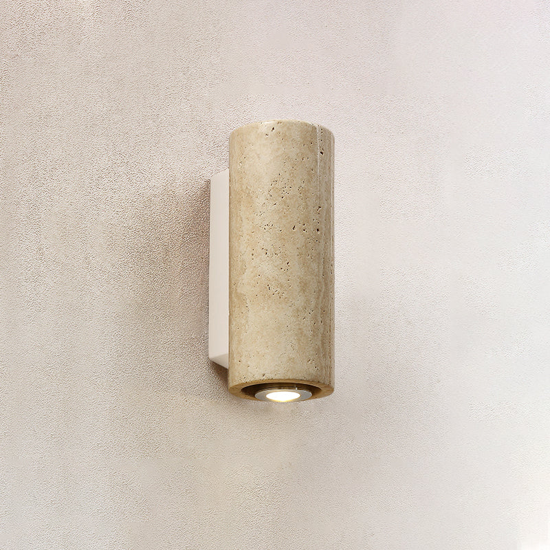 Uvineth Modern Minimalist Travertine Wall Lamp - Lamp Copper