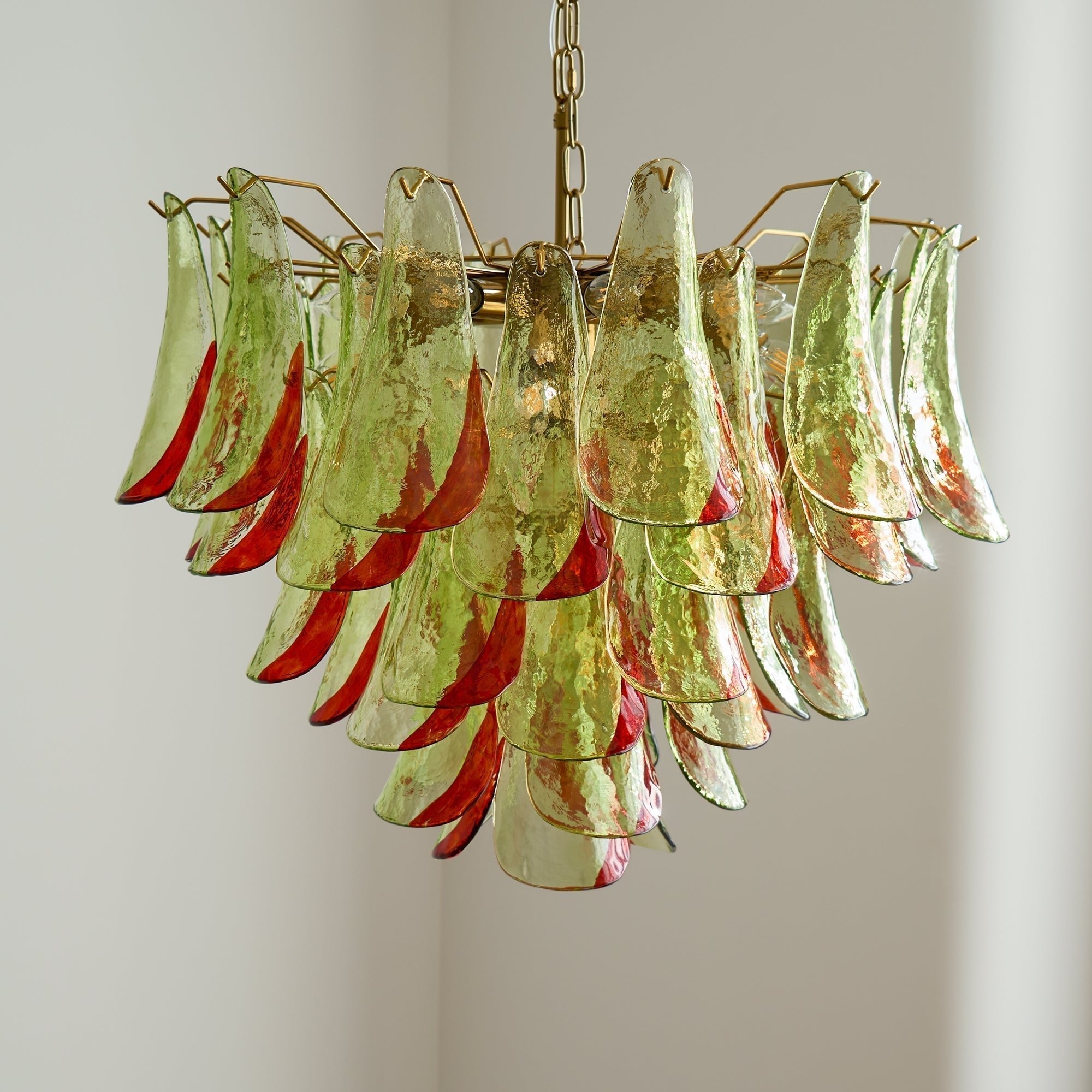 Aurora Chandelier Murano Glass Petal Elegant - Blowlighting