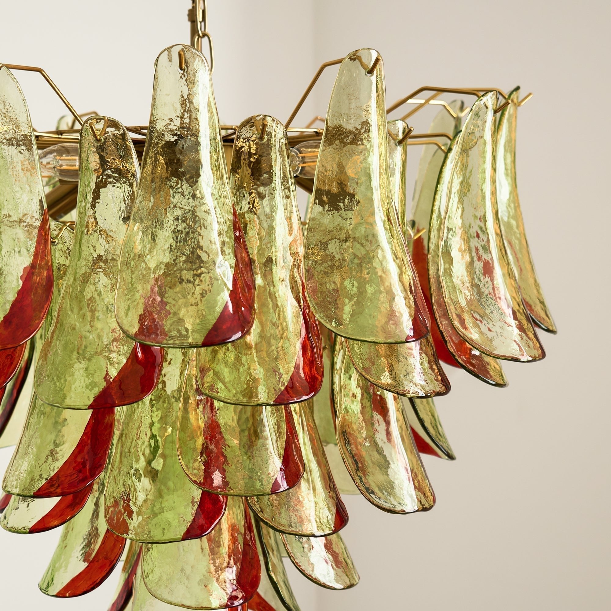 Aurora Chandelier Murano Glass Petal Elegant - Blowlighting