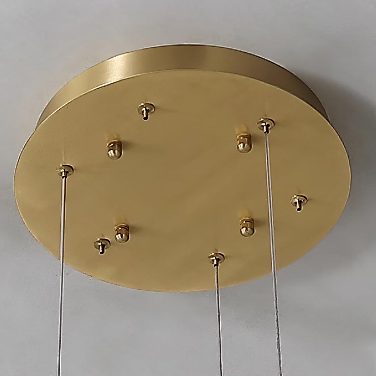 Olloros Alabaster Multi-Ring Pendant Light - Neutralighting