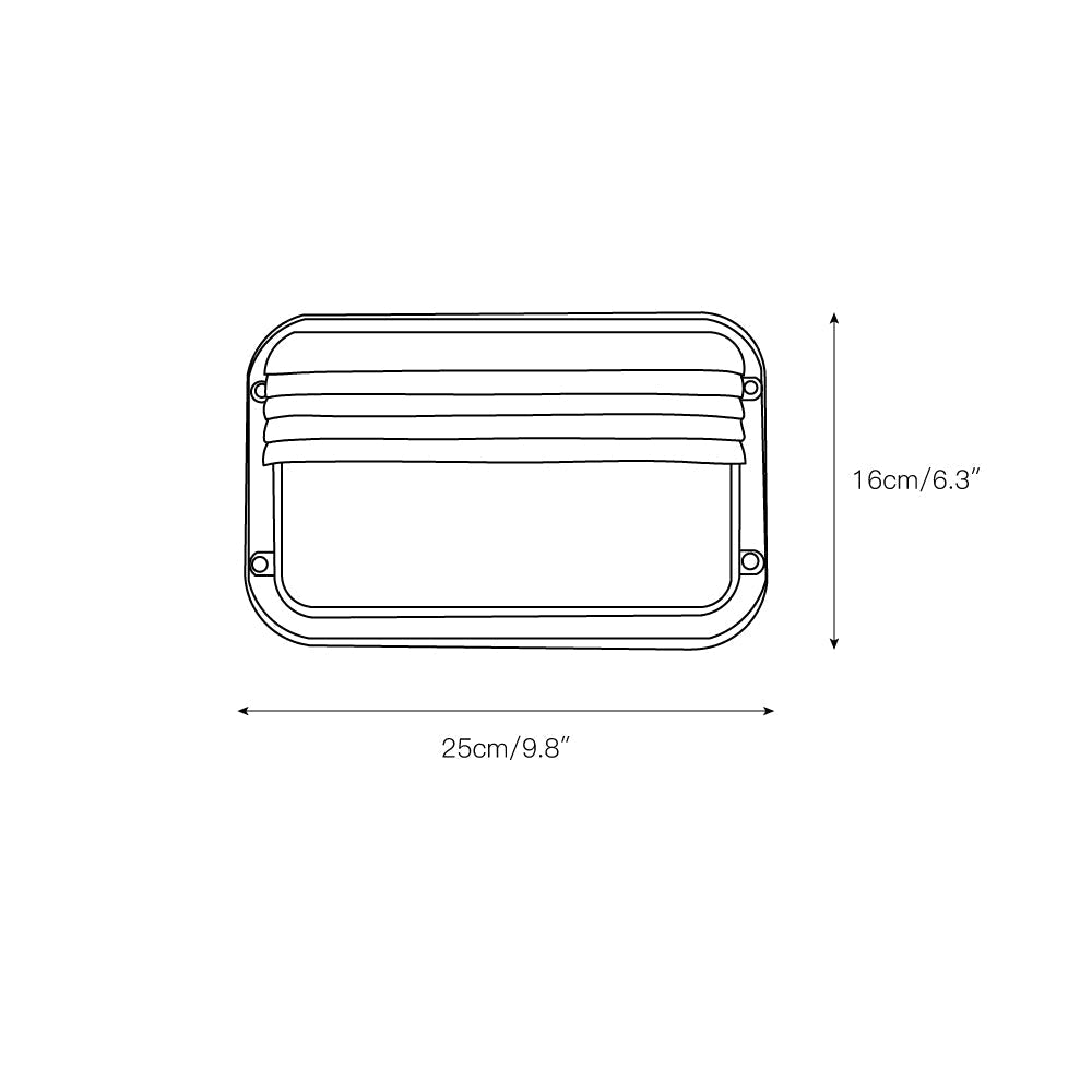 Olcarila Vintage Outdoor Metal Glass Sconce Wall Lamp - Lamp Copper