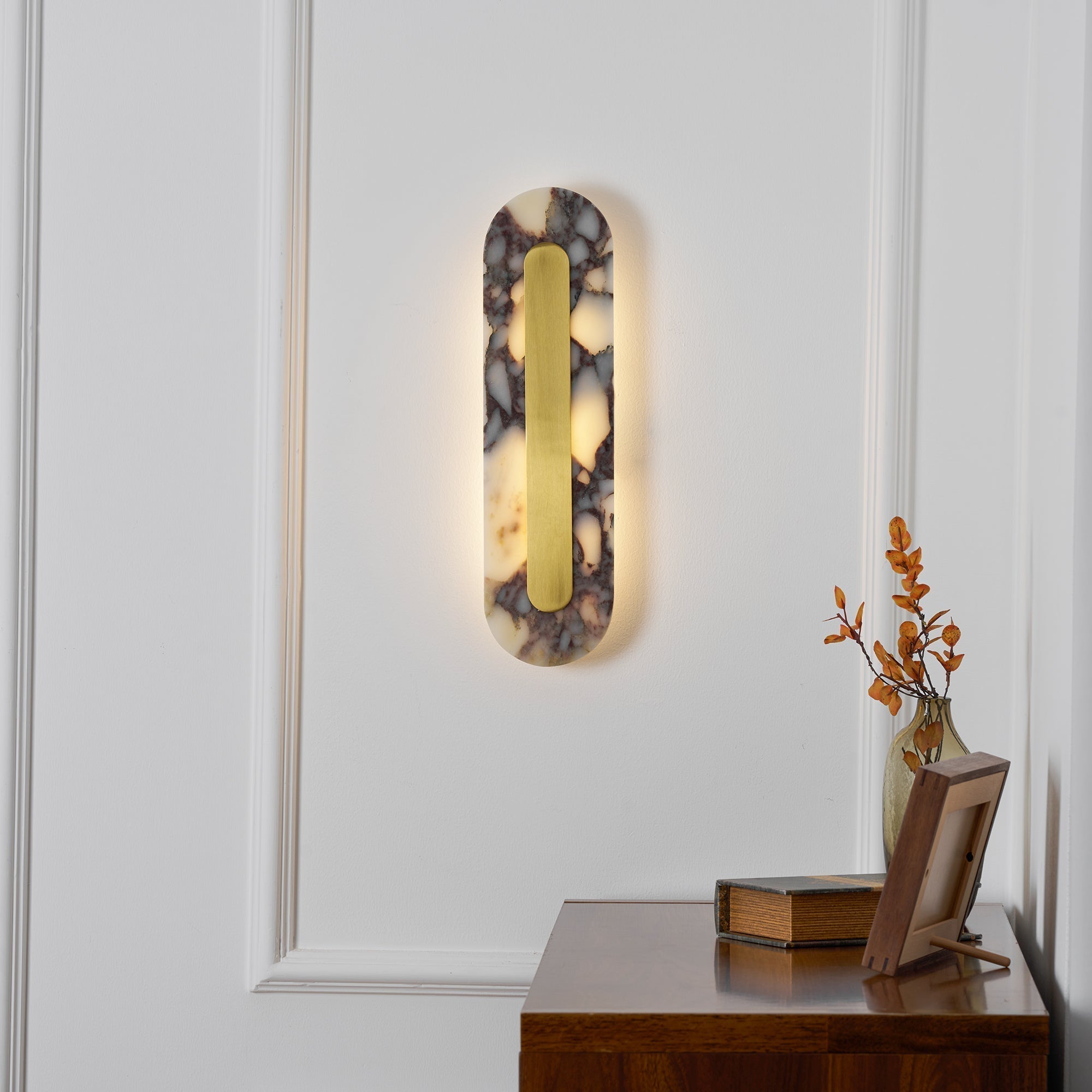 Marmo Modern Minimalist Metal Marble Wall Lamp - Lamp Copper