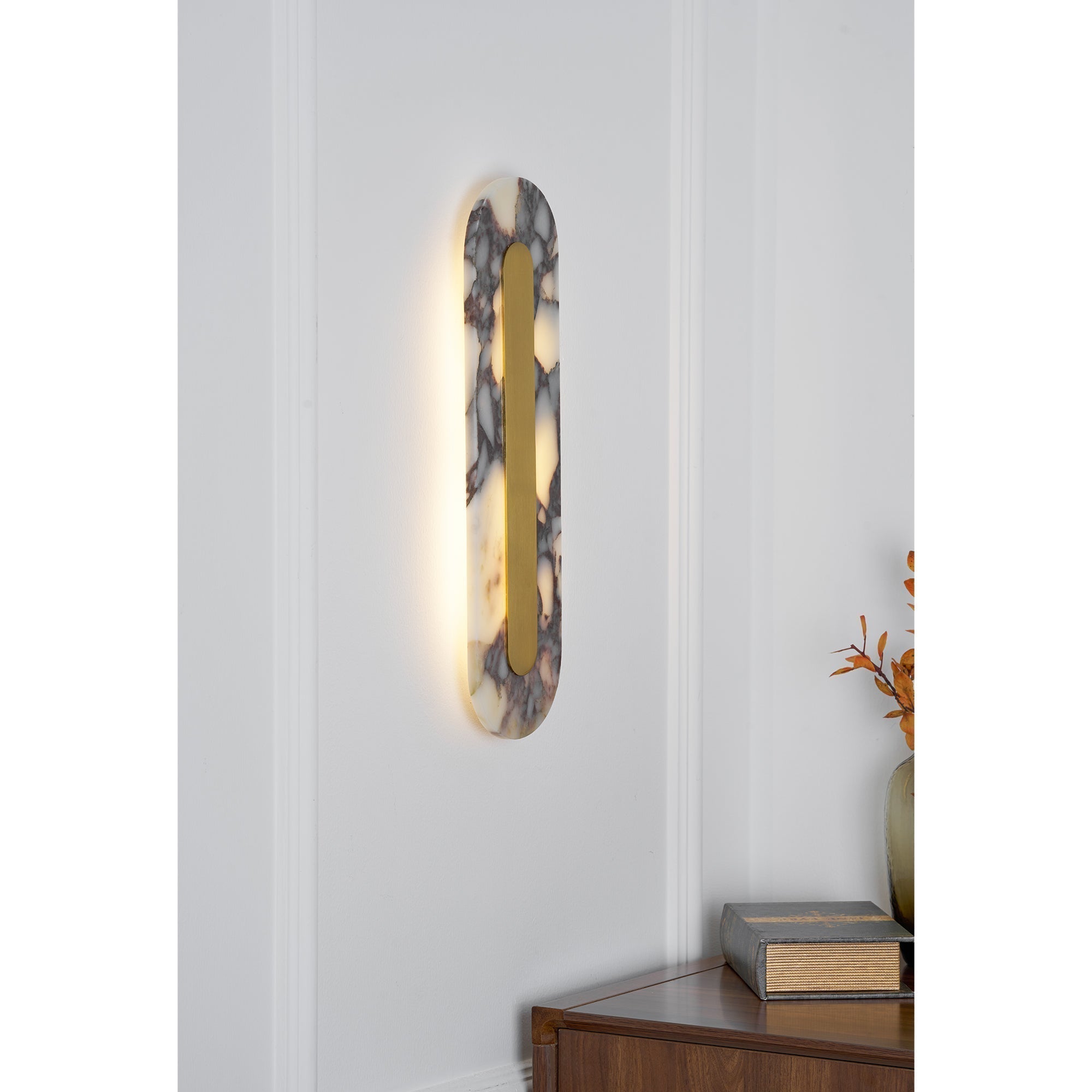Marmo Modern Minimalist Metal Marble Wall Lamp - Lamp Copper