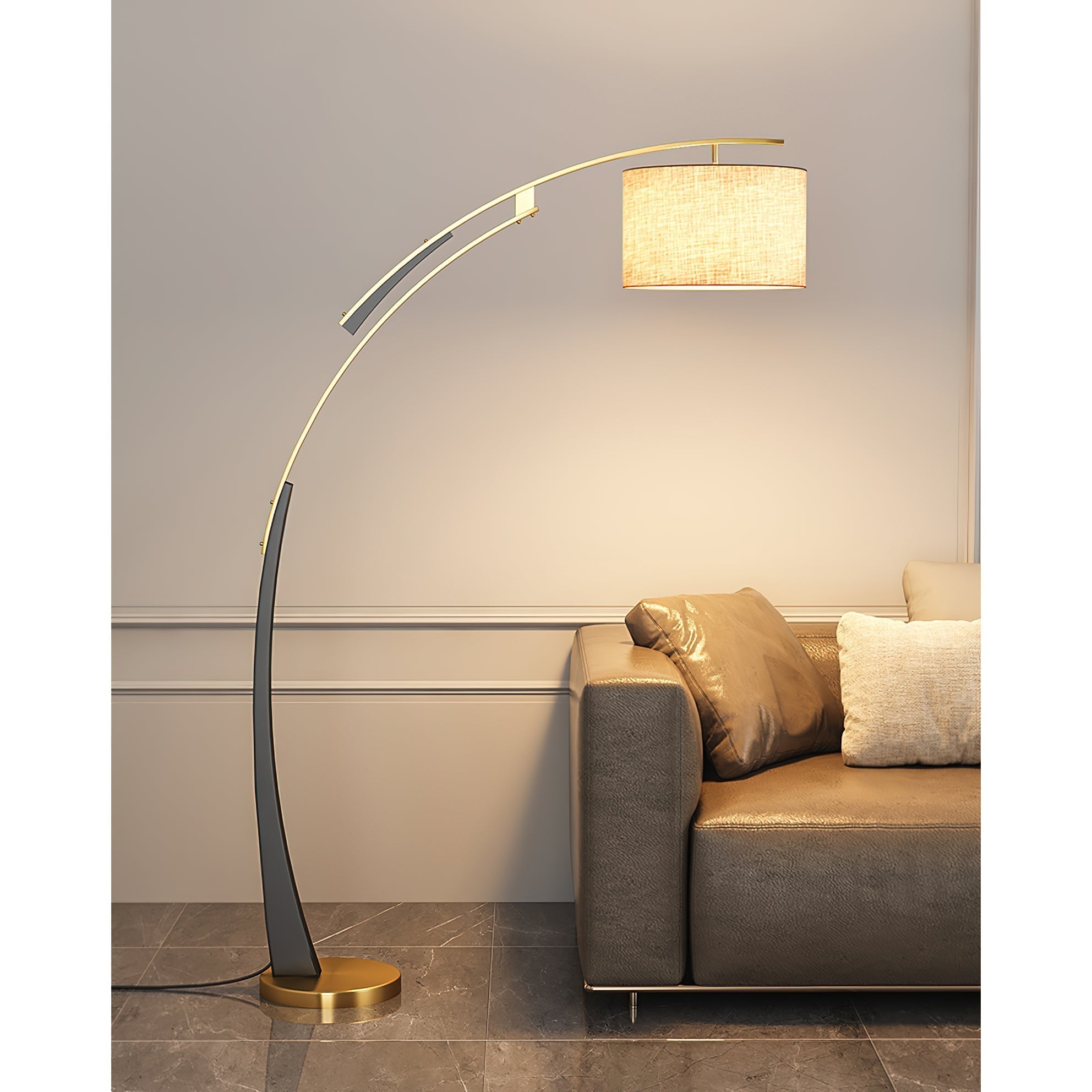 Matterhorn Arc Floor Lamp - Lamp Copper