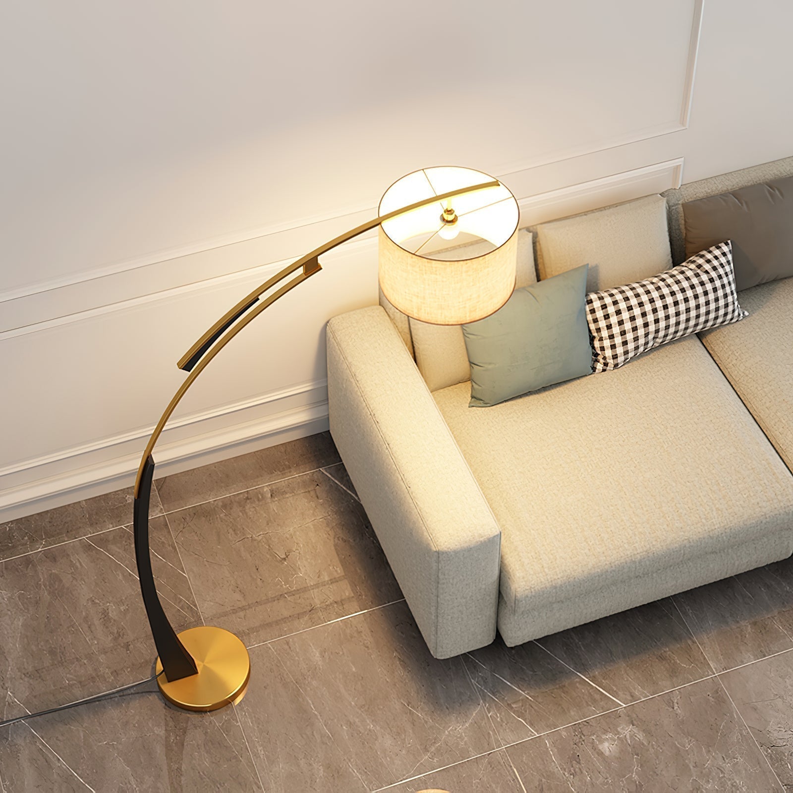 Matterhorn Arc Floor Lamp - Lamp Copper