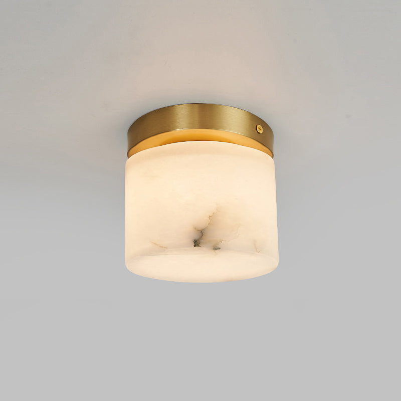 Cedoria Modern Minimalist Alabaster Ceiling Light - Lamp Copper