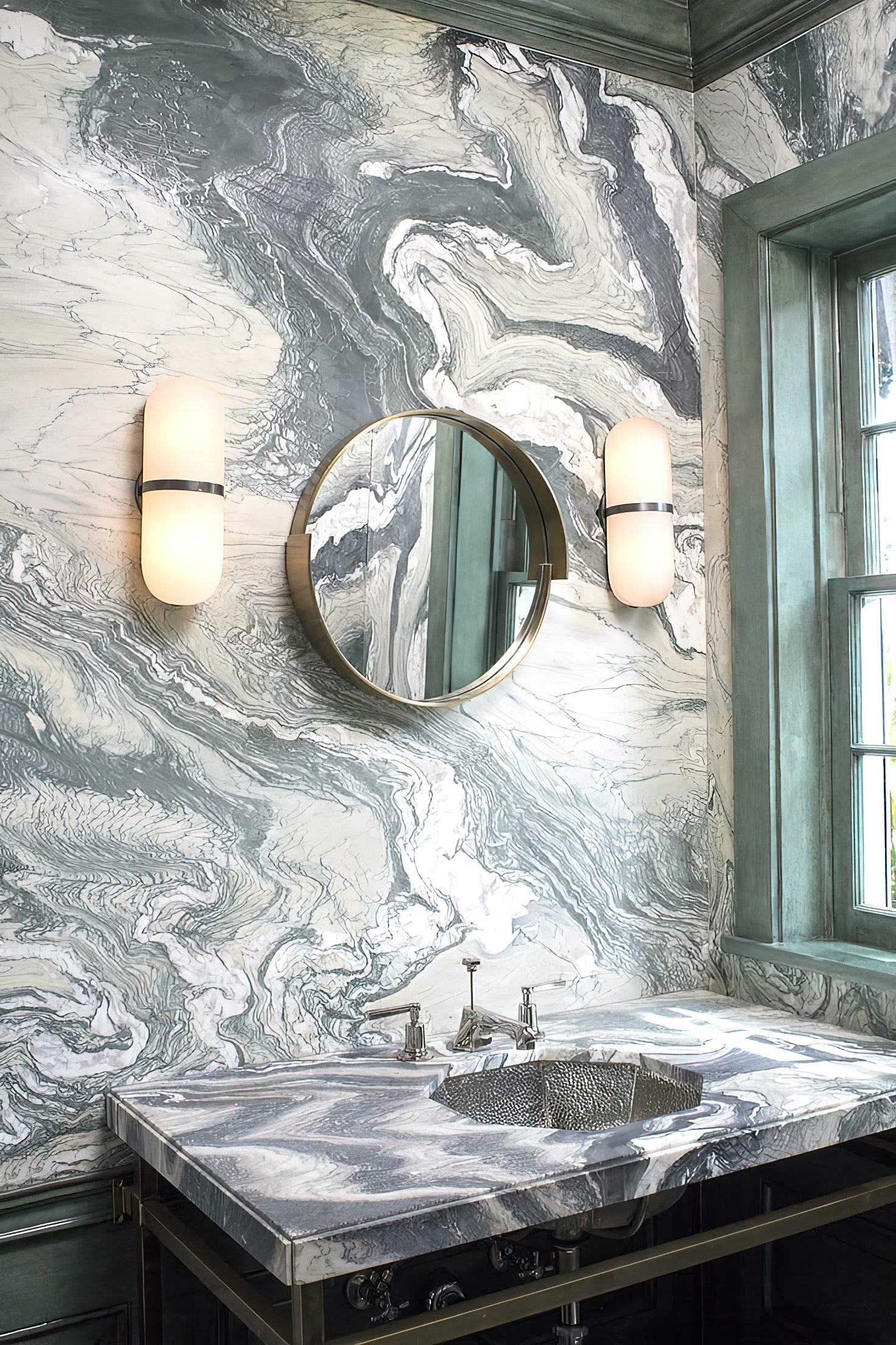 Symirel Modern Minimalist Pill Form Alabaster Sconce Wall Lamp - Lamp Copper