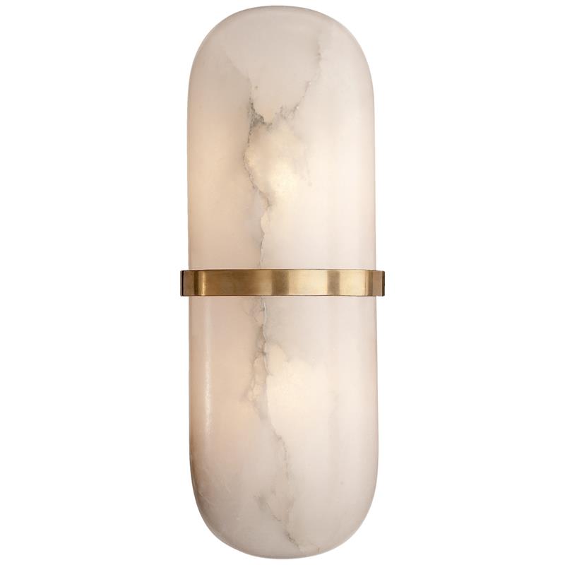 Symirel Modern Minimalist Pill Form Alabaster Sconce Wall Lamp - Lamp Copper