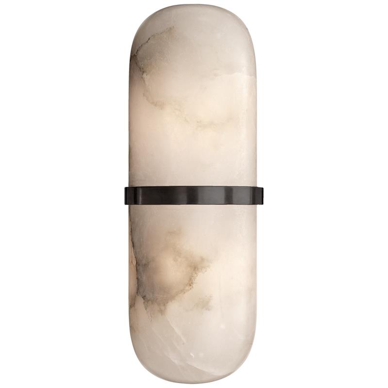 Symirel Modern Minimalist Pill Form Alabaster Sconce Wall Lamp - Lamp Copper