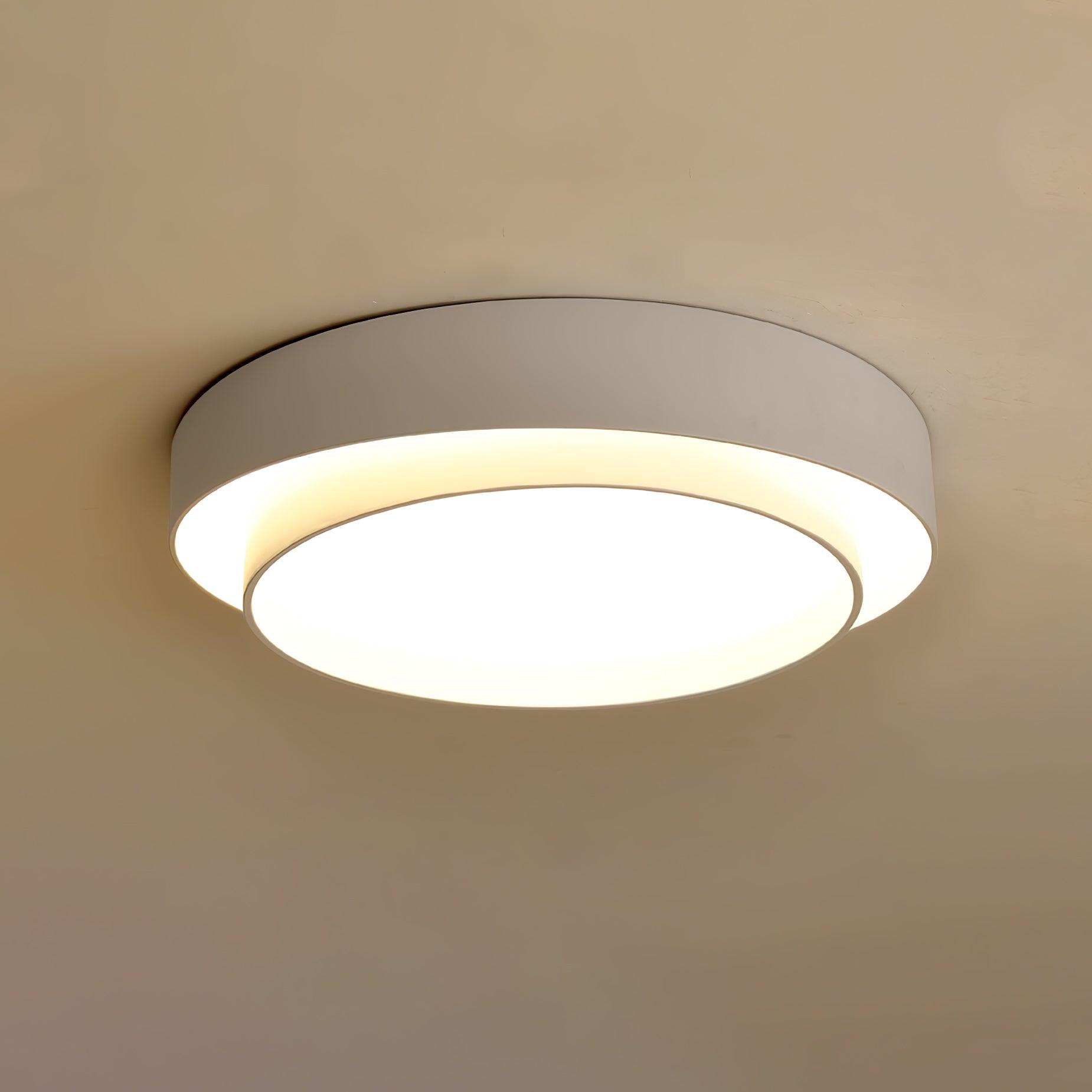 Arisha Lampada da Soffitto con Doppio Anello a Forma Cilindrica