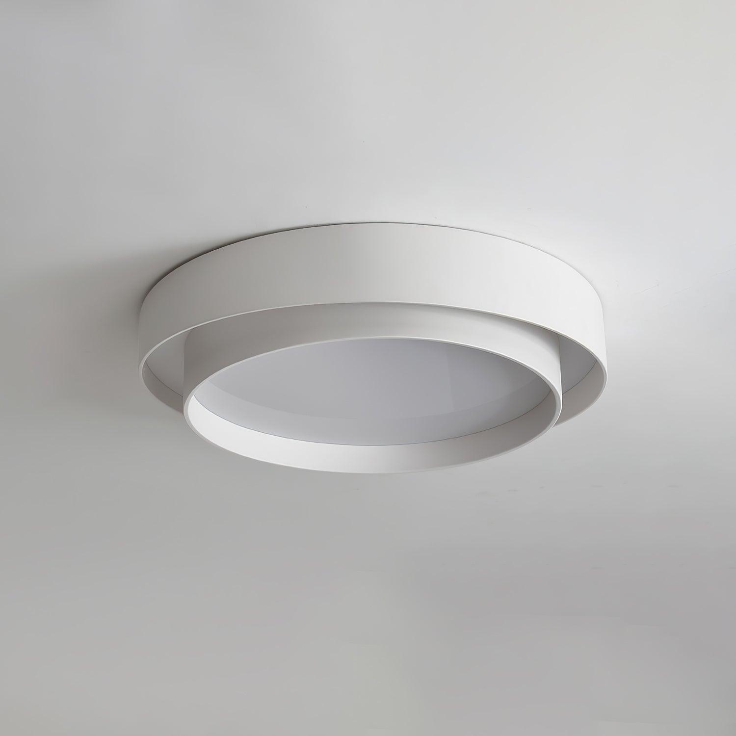 Arisha Lampada da Soffitto con Doppio Anello a Forma Cilindrica