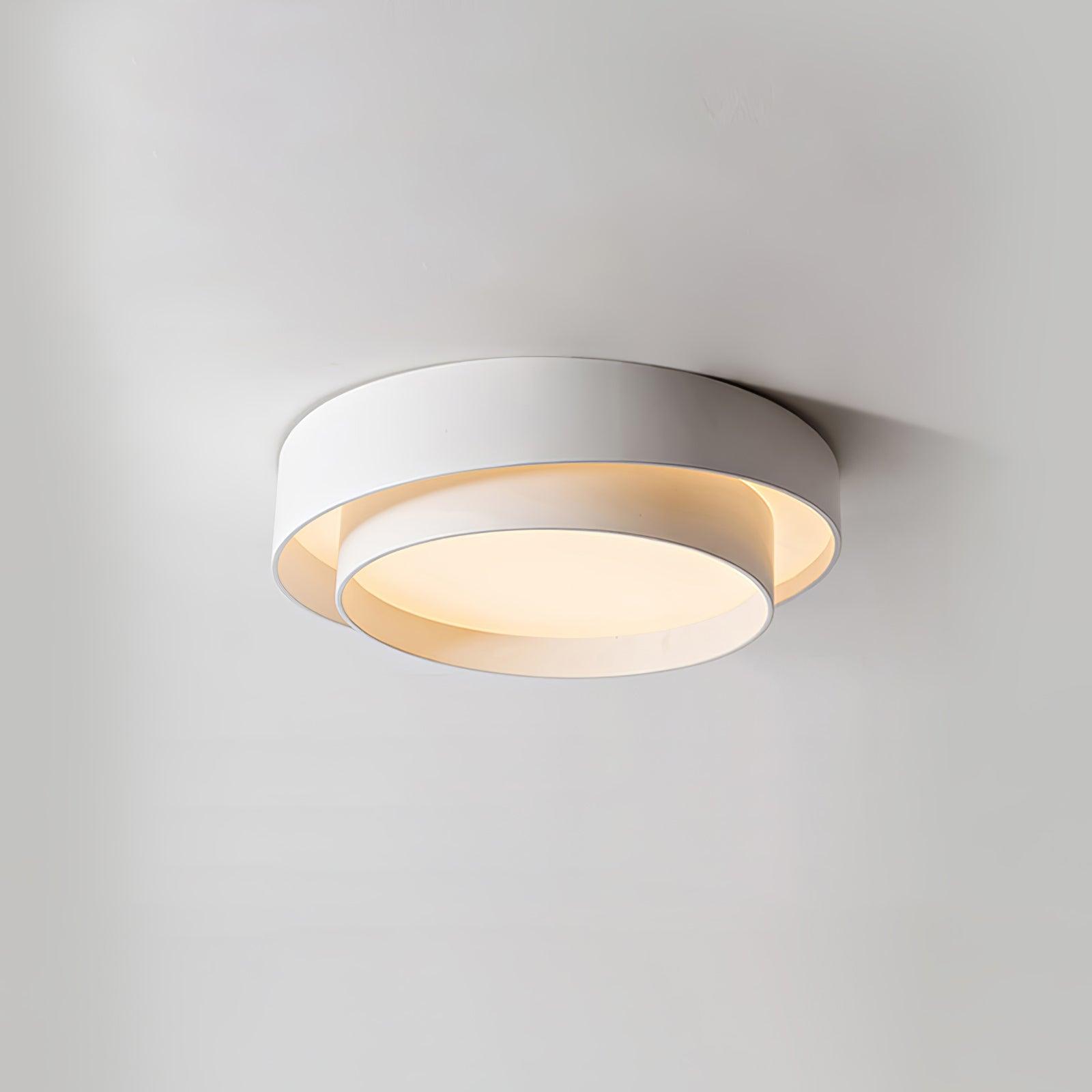 Arisha Lampada da Soffitto con Doppio Anello a Forma Cilindrica