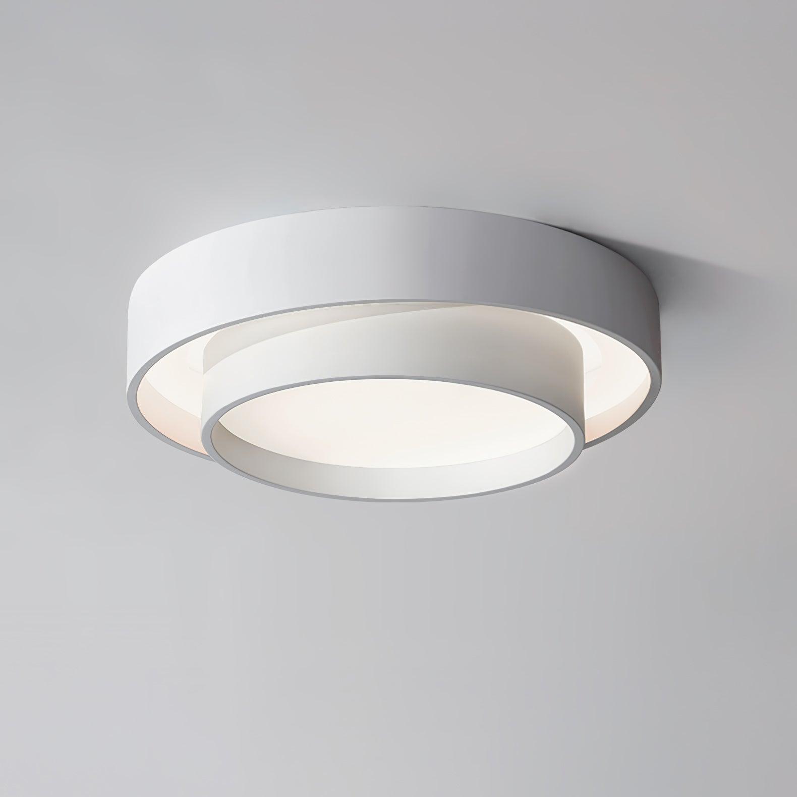 Arisha Lampada da Soffitto con Doppio Anello a Forma Cilindrica