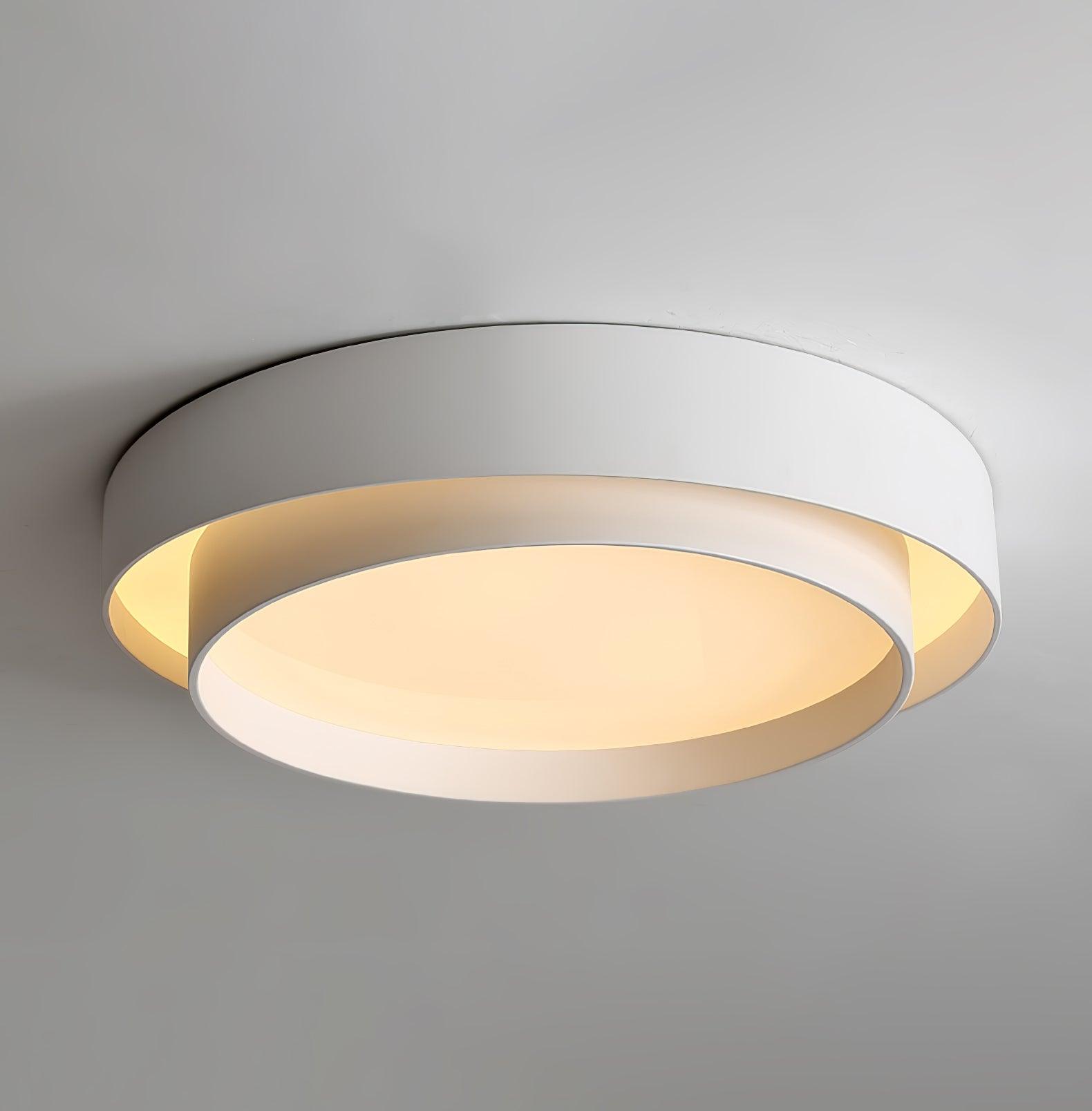 Arisha Lampada da Soffitto con Doppio Anello a Forma Cilindrica