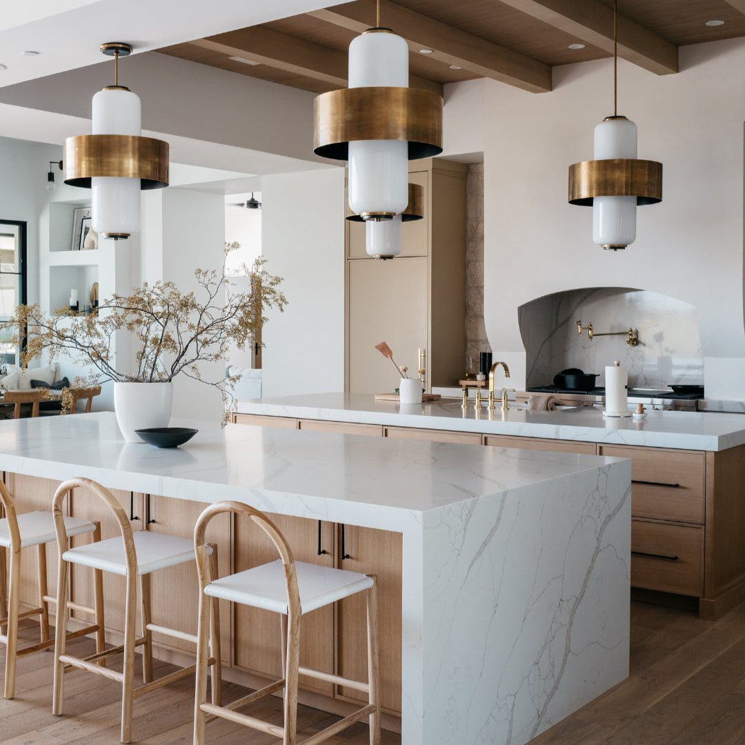 Vavinisra Modern Minimalist Metal Glass Pendant Lamp - Lamp Copper