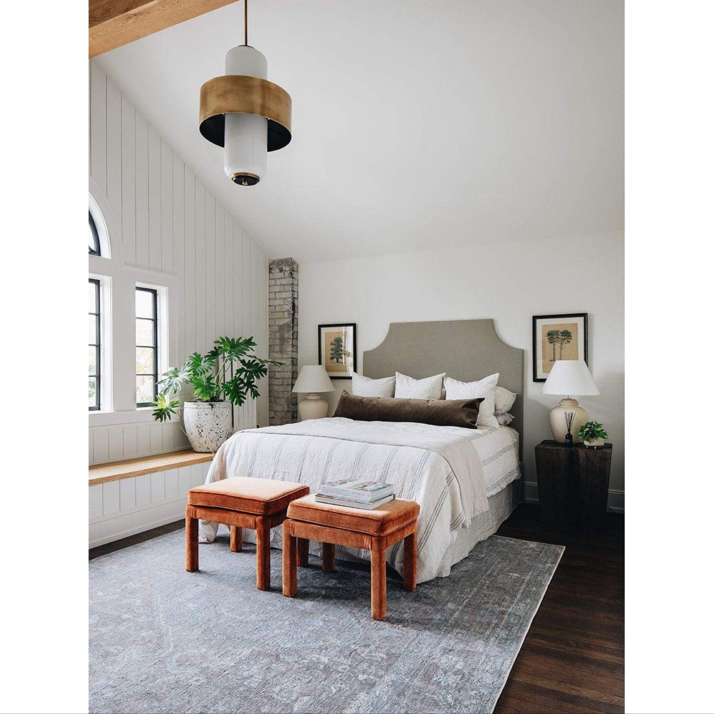 Vavinisra Modern Minimalist Metal Glass Pendant Lamp - Lamp Copper